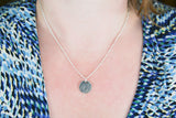 Silver Fingerprint Necklace - Wedding Gift, couple's gift, a parent's fingerprint