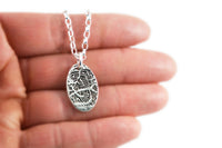 Small Oval Fingerprint Necklace