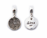 Fingerprint Necklace or Pandora Charm - Memorial fingerprint jewelry