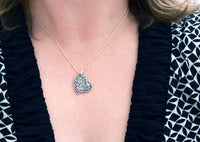 Silver Fingerprint Necklace - Wedding Gift, couple's gift, a parent's fingerprint