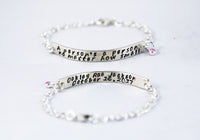 A Person's A Person No Matter How Small sterling silver bracelet