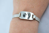 Hand and Footprint Tension Bracelet