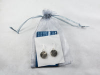 Silver Cat or Dog Partial Paw Print Earrings