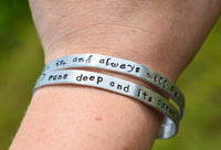 Side By Side Or Miles Apart, Best Friends Are Always Close To The Heart - Sterling bracelet